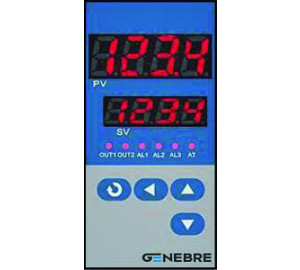 Regulador inp. programable out relé + 2 alarmas (8075)<br>Regulador inp. programable out 4-20mA + 2 alarmas (8076)